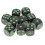 (Green Black) 10 D6 Dice Set with Points for RPG 1