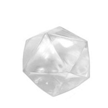 (Transparent) Stress Balls for Adults Kids Reusable Ice-Cube Shape Soft Fidget Toy Home Travel Office
