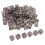 (Black) 100pcs Orange d6 Polyhedral Dice for Gambling Lovers 1