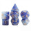 (3 Pcs) 2x7x Polyhedral Dice Party Game for Table Dark Blue 1