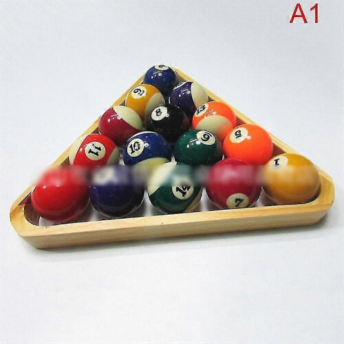 (A1) Durable Resin Pool Billiard Set with Triangle Rack 16 Ball