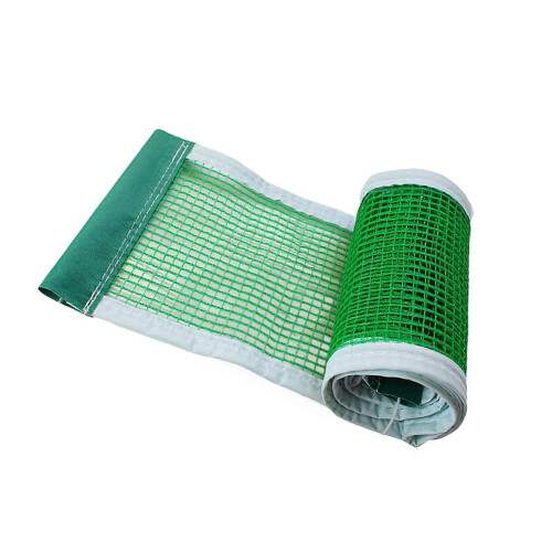 (Green four pack edge) Adjustable Foldable Ping Pong Net Quick Install for All Tables Outdoor Multicolor