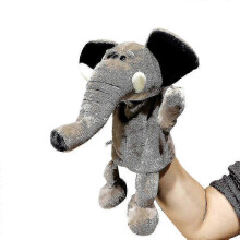 (Elephant) Toy Kids Gift Animal Hand Puppet Plush Doll Educational