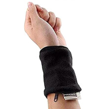 (Black) Portefeuille de poignet zippé pour la course, le fitness et le cyclisme