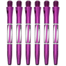 (Purple) Metal Dart Shafts Stems for Outdoor Darts 6pcs