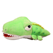 (Light green) Soft Shark Whale Octopus Fish Hand Puppet Plush Toy Flexibility Training 25-26cm