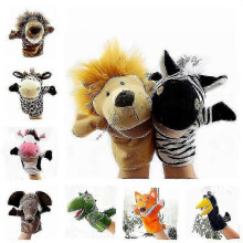 (Zebra) Handdocka Plyschdjur Lejon Elefant Dinosaurie Apa Baby Present 24cm