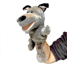 (big bad wolf) Toy Kids Gift Animal Hand Puppet Plush Doll Educational