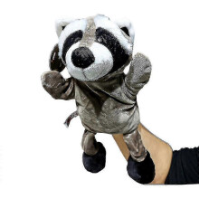 (raccoon) Leksak Barn Present Djur Handdocka Plyschdocka Pedagogisk