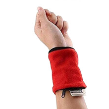 (Red) Portefeuille de poignet zippé pour la course, le fitness et le cyclisme