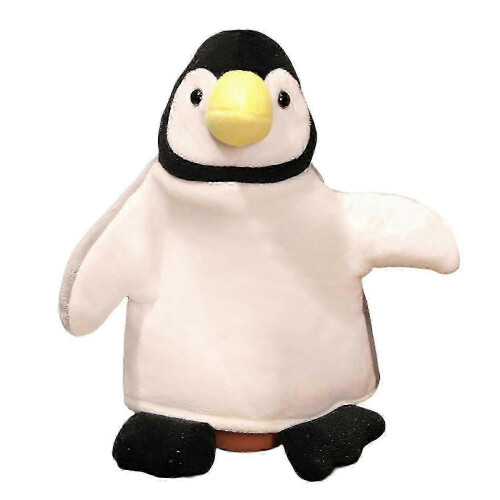 (White) Soft Shark Whale Octopus Fish Hand Puppet Plush Toy Flexibility Training 25-26cm