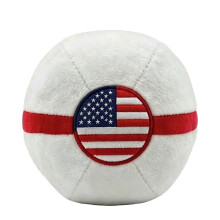 (White) Soft Patriotic Kick Toy