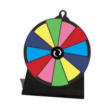 (Model A) Ruota girevole da tavolo per premi, ideale per feste, carnevali e fiere, multicolore.