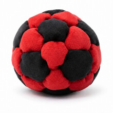 (D) 42 Panel XL Footbag - Hand-Stitched Kick Ball for Beginner Outdoor Family Fun