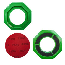 (Green) Bowling-Schleifpadhalter mit Saugnapffuß zur Ballpflege