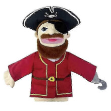 (pirate) Mjuk plyschhanddocka Rolig karaktärsleksak Professionell docka 50% rabatt