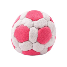 (Pink) Juggling Footbag Ball - Soft Plush Cotton - for Children Girls