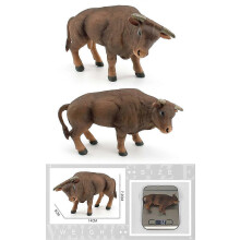 (T15731) Barnleksak Mini Bondgårdsdjur Nötkreatur Figurer Set PVC Ko Tjur Figurer Modell Pedagogisk