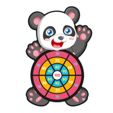 (The Panda Paragraph) Cute Cartoon Safety Dart Board Set for Party Games