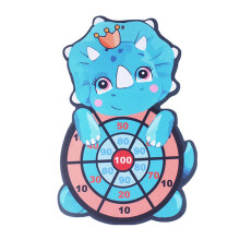 (Triceratops) Cute Cartoon Safety Dart Board Set for Party Games