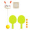 (Rabbit Style) Tavolo da ping pong da interno, portatile, per allenamento individuale e per bambini. 1