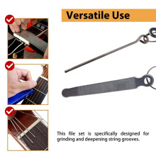 Guitar Piano Pillow Sharpening File Upper File Set for Grinding and Deepening String Guitar Repair Tool