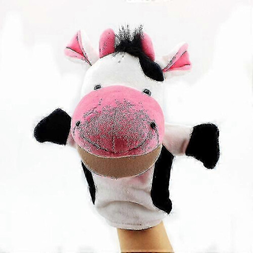 (Zebra) Hand Puppet Plush Animals Lion Elephant Dinosaur Monkey Baby Gift 24cm 1
