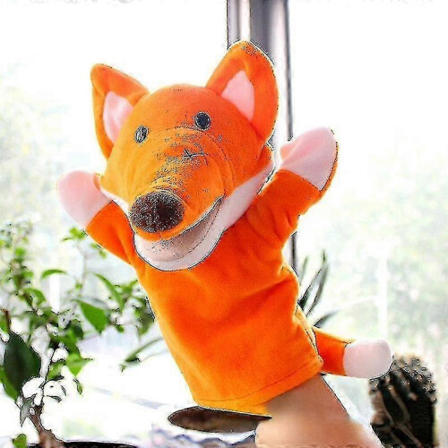 (Zebra) Hand Puppet Plush Animals Lion Elephant Dinosaur Monkey Baby Gift 24cm 2