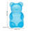 (Candy Bear Blue) Myk, bærbar stressavlaster for kontorskole 5