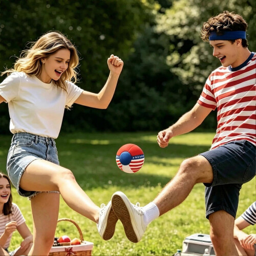 (Mix Color) Soft Patriotic Kick Toy 2
