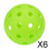 (6 Pcs) High-Quality Pickleball Ball Set for Outdoor Competitions 5