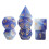 (3 Pcs) 2x7x Polyhedral Dice Party Game for Table Dark Blue 5
