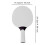 (white) Racchetta da ping pong professionale portatile e resistente alle intemperie 5