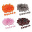 (Orange) 100pcs Orange d6 Polyhedral Dice for Gambling Lovers 4