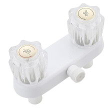 RV-Douchekraan, Vervanging van Douchekraan 4 Inch RV-Doucheklepomleider met Dubbele Knoppen Badkamerdouche-Accessoires