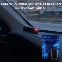 Multifunktionale Auto-Solar-Diebstahlsicherungsleuchte, Analoge Warnblinkleuchte, Alarm-LED-Auto-Sensorleuchten, Blaues Licht