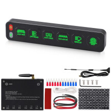 Wireless 6 Gang Panel, Circuit Control Relay System Waterproof LED Panel Universal for Car Trucks SUV