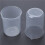 50mL Graduated Beaker Clear Plastic Measuring Cup for Lab 12 Pcs 4