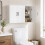 Homcom HOMCOM Wall Mounted Bathroom Cabinet with Adjustable Shelves, White 1