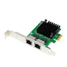 PCI-E X1 2.5G Server Network Card Dual-Port Gigabit Network Card I225-V Ethernet Controller Dual-Port 2.5GbE RJ45