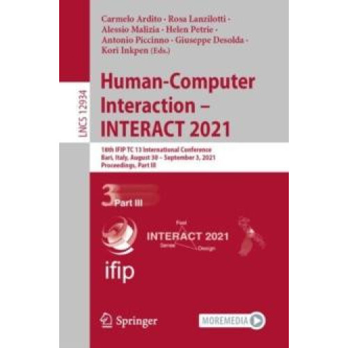 HumanComputer Interaction INTERACT 2021 18th IFIP TC 13 International