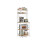 Kitchen Storage Rack - Steel Frame - Rustic Walnut and White - Power Outlet and 14 Hooks 1
