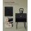 Bedside Table - Solid Wood - Ebony Black - Storage Drawer and Open Shelf 4