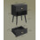 Bedside Table - Solid Wood - Ebony Black - Storage Drawer and Open Shelf 5