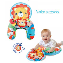 (Father Lion Pillow) Baby-Head-up-Trainingskissen, U-förmiges Lernkissen, multifunktionale Krabbelunterlage, Krabbelunterlage – ausgestattet mit