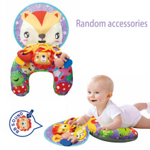 (Fox Father Pillow) Baby-Head-up-Trainingskissen, U-förmiges Lernkissen, multifunktionale Krabbelunterlage, Krabbelunterlage – ausgestattet mit