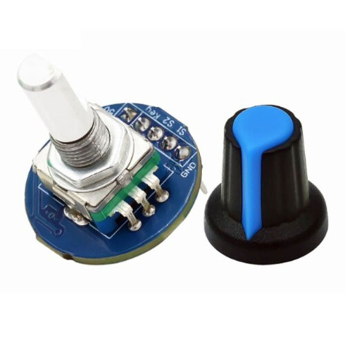 EC11 Encoder Module Rotation Potentiometer Module Encoder Rotary Potentiometer with Knob Cap