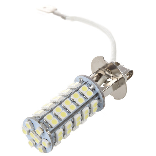 2pz AUTO LAMPADE LUCI H3 68 LED SMD CHIPS BIANCO 5500K