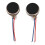 5pcs DC3V/0.1A 1.5V/0.05A 10x2.7mm Coin Mobile Phone Vibration Motor Silver 4