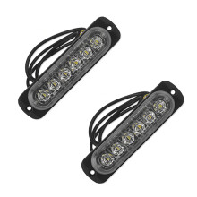 2X 12V-24V 6LED Light Flash Emergency Car Vehicle Warning Strobe Flashing